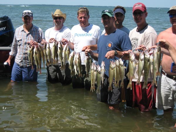 Great day walleye fishing with Captain Josh