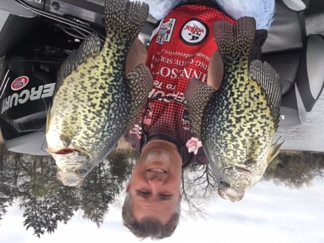 Captain Josh with big spring crappies