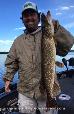 Great pike caught on the water