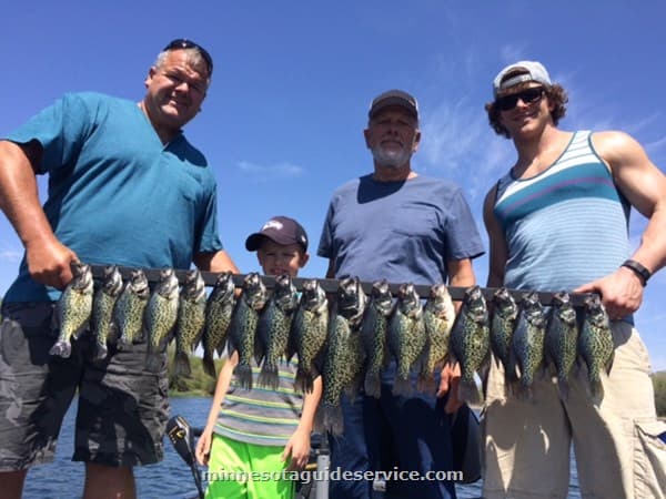 Panfish fishing success on the lake