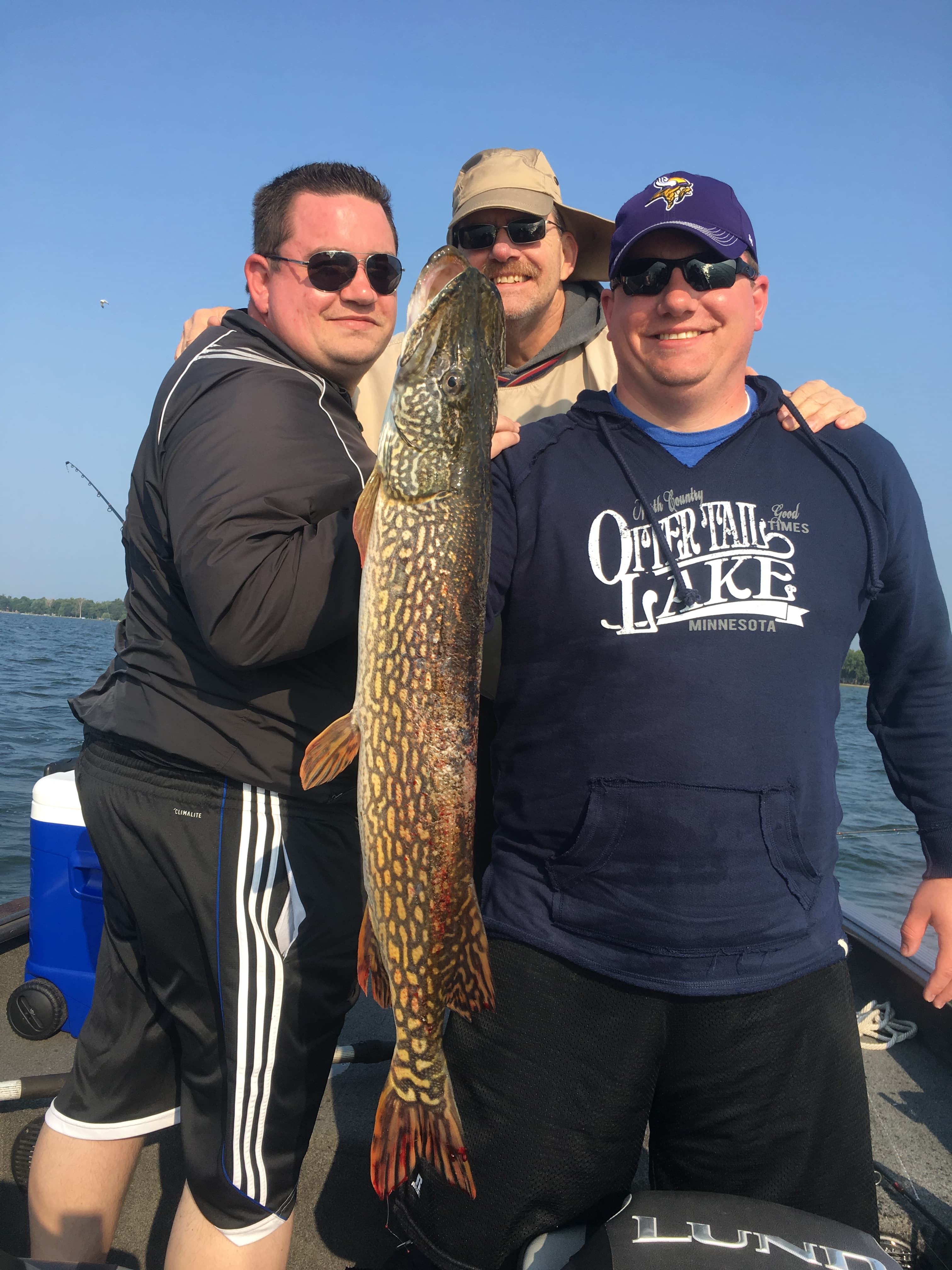 Open water guided fishing trip in Minnesota