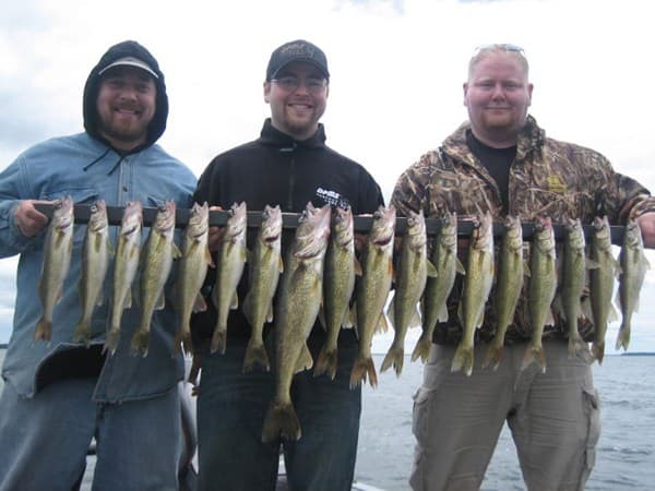 Walleye fishing on a beautiful day
